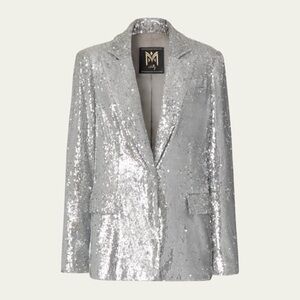 NWT Milly Alexa peak label size 10 full sequin blazer